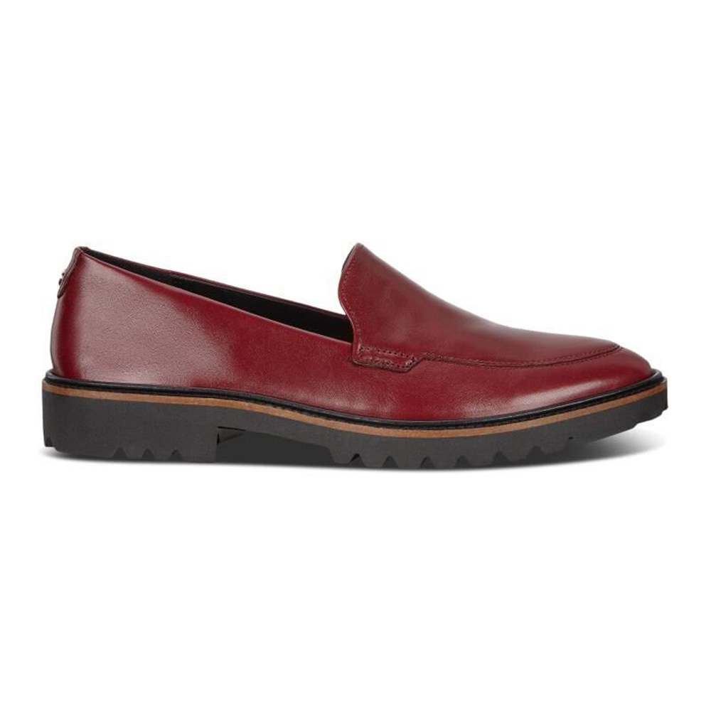 ECCO Womens Loafer Burgundy - Incise Tailored - LIS-257309